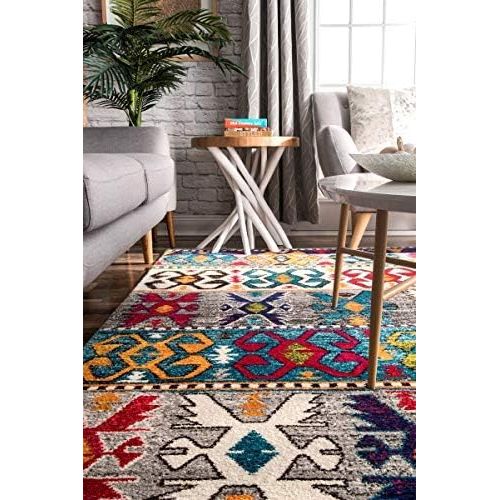  NuLOOM nuLOOM ECCR31A Nordic Jean Area Rug, 6 7 x 9, Multi