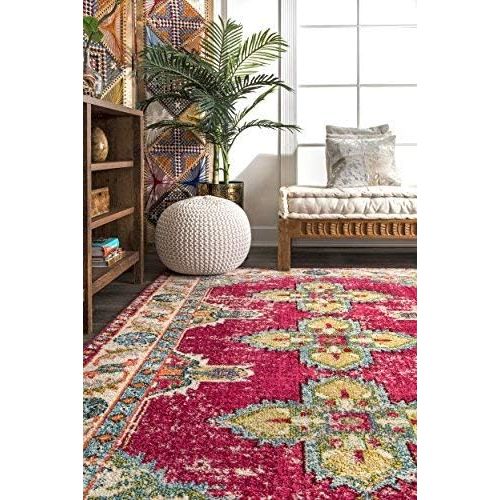  NuLOOM nuLOOM KKCB45A Vintage Persian Julia Area Rug, 5 3 x 7 7, Blue