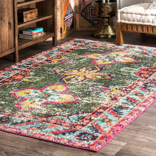  NuLOOM nuLOOM KKCB45A Vintage Persian Julia Area Rug, 5 3 x 7 7, Blue