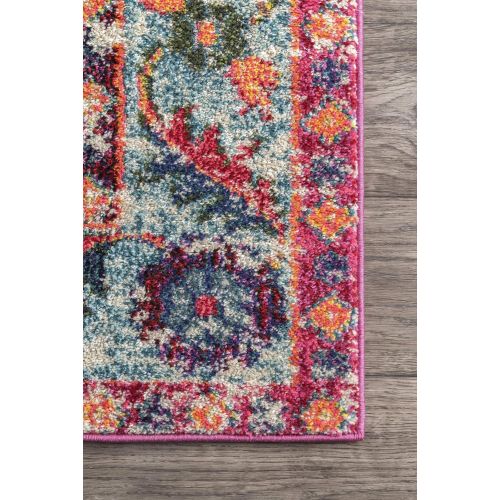  NuLOOM nuLOOM KKCB45A Vintage Persian Julia Area Rug, 5 3 x 7 7, Blue