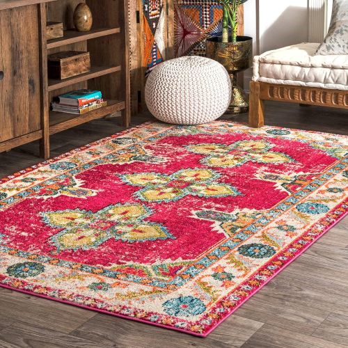  NuLOOM nuLOOM KKCB45A Vintage Persian Julia Area Rug, 5 3 x 7 7, Blue