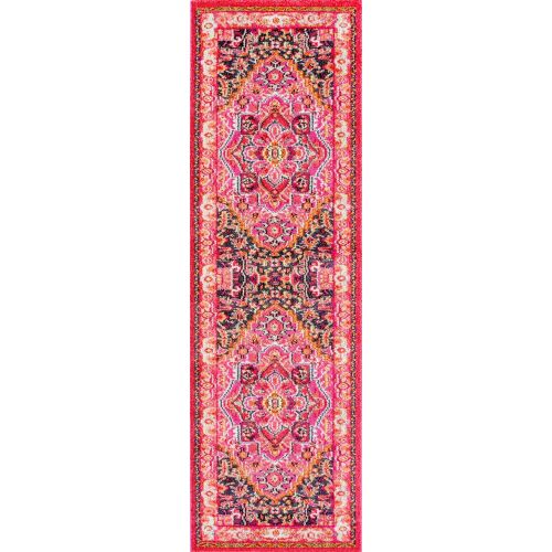  NuLOOM nuLOOM Traditional Flower Medallion Area Rug, 5 3 x 7 7, Violet Pink