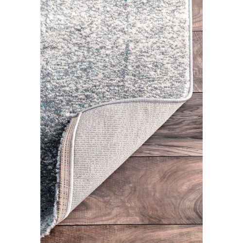  NuLOOM nuLOOM ECCR21A Noreen Abstract Rug, 9 x 12, Grey