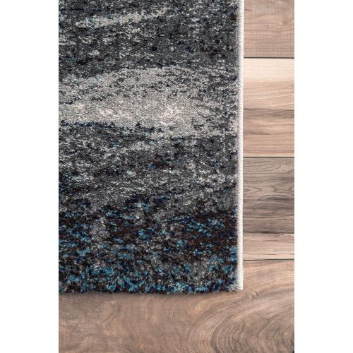  NuLOOM nuLOOM ECCR21A Noreen Abstract Rug, 9 x 12, Grey