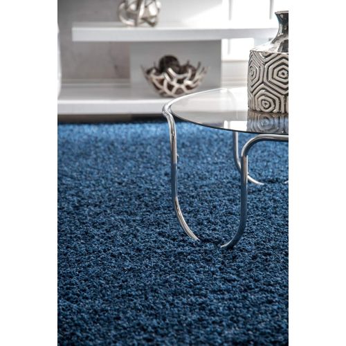  NuLOOM nuLOOM Contemporary Marleen Solid Shag Area Rug, Grey, 5 3 x 7 6