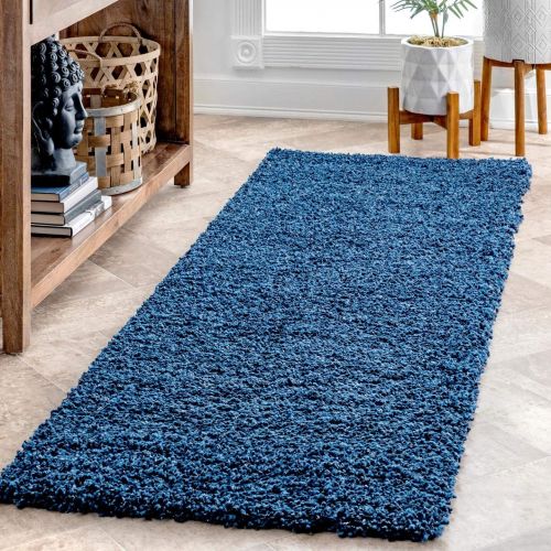  NuLOOM nuLOOM Contemporary Marleen Solid Shag Area Rug, Grey, 5 3 x 7 6