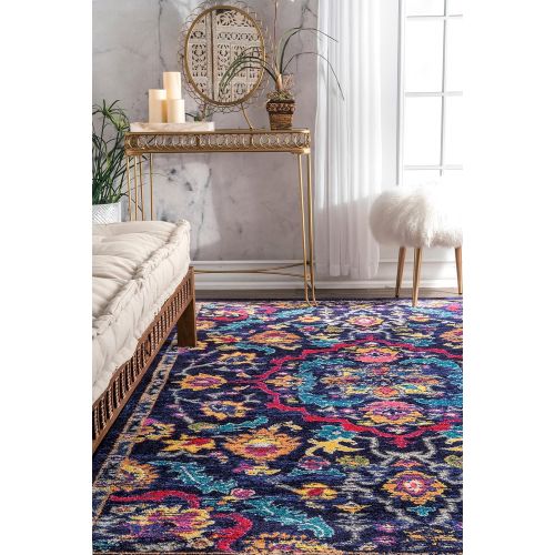  NuLOOM nuLOOM ECCR13A Ornate Barron Area Rug, 5 x 8, Multi