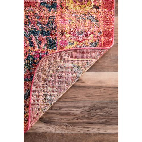  NuLOOM nuLOOM Persian Medallion Rozella Rug, 4 x 6, Orange