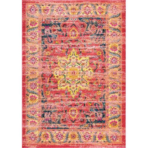  NuLOOM nuLOOM Persian Medallion Rozella Rug, 4 x 6, Orange