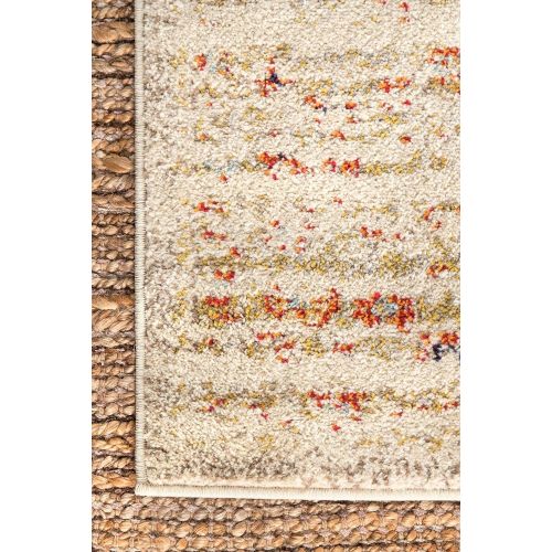  NuLOOM nuLOOM KKCB23A Grey Distressed Persian Sarita Area Rug, 5.3 x 7.7, Grey