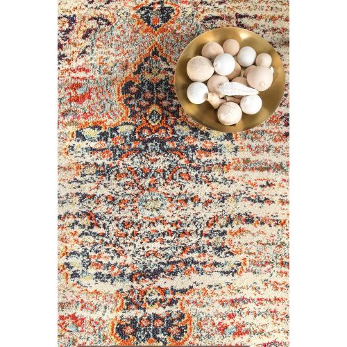  NuLOOM nuLOOM KKCB23A Grey Distressed Persian Sarita Area Rug, 5.3 x 7.7, Grey