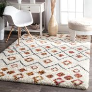 NuLOOM nuLOOM OZXS02B Bohemian Cicelygy Shag Rug, 5 3 x 7 6, Grey