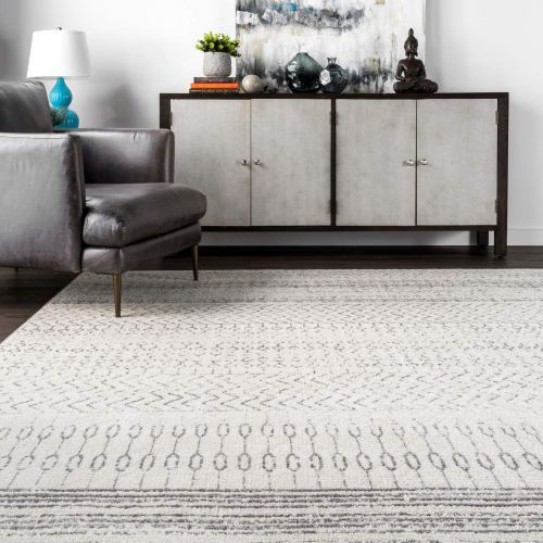  NuLOOM nuLOOM RZBD65A Nova Stripes Rug, 8 x 10, Dark Grey