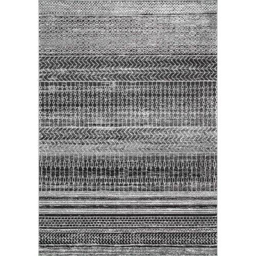  NuLOOM nuLOOM RZBD65A Nova Stripes Rug, 8 x 10, Dark Grey