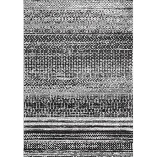  NuLOOM nuLOOM RZBD65A Nova Stripes Rug, 8 x 10, Dark Grey