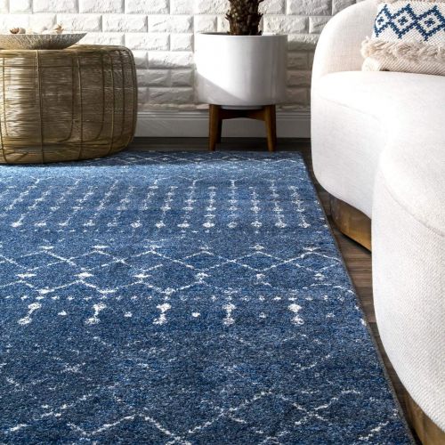  NuLOOM nuLOOM RZBD16F Moroccan Blythe Area Rug, 9 x 12, Blue