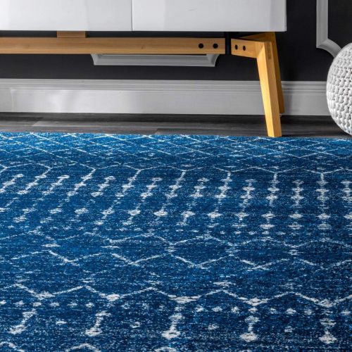  NuLOOM nuLOOM RZBD16F Moroccan Blythe Area Rug, 9 x 12, Blue