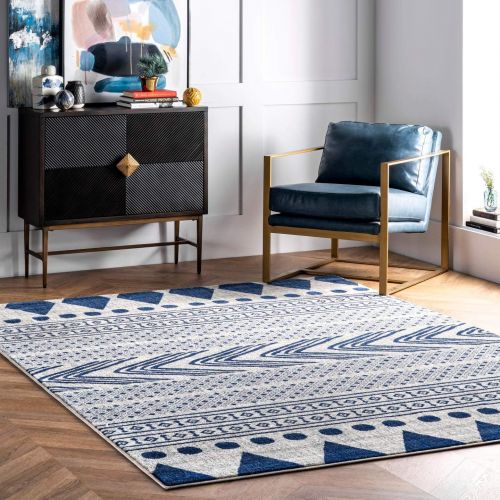  NuLOOM nuLOOM RZBD71A Shaina Tribal Rug, 5 x 7 5, Grey