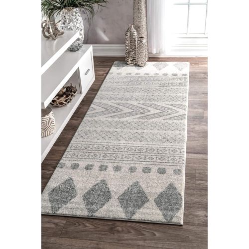  NuLOOM nuLOOM RZBD71A Shaina Tribal Rug, 5 x 7 5, Grey