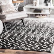 NuLOOM nuLOOM BDSM18A Ethnic Traces Area Rug, 5 x 8, Black and White