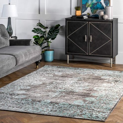  NuLOOM nuLOOM BINB03A Vintage Corene Area Rug, 4 x 6, Teal