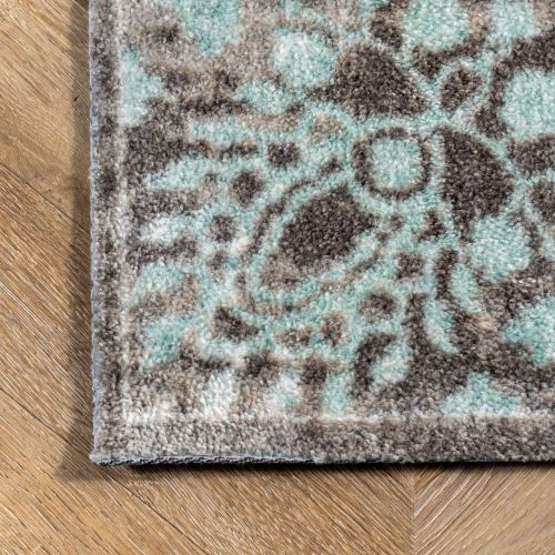  NuLOOM nuLOOM BINB03A Vintage Corene Area Rug, 4 x 6, Teal