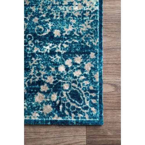  NuLOOM nuLOOM BINB03A Vintage Corene Area Rug, 4 x 6, Teal