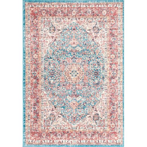  NuLOOM nuLOOM Vintage Persian Verona Area Rug, 9 x 12, Dark Blue