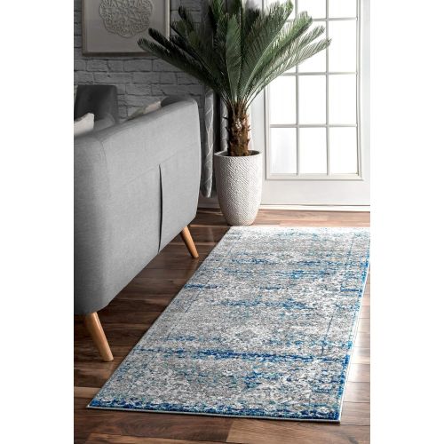  NuLOOM nuLOOM Vintage Persian Verona Area Rug, 9 x 12, Dark Blue