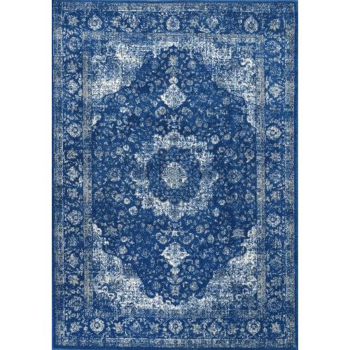  NuLOOM nuLOOM Vintage Persian Verona Area Rug, 9 x 12, Dark Blue