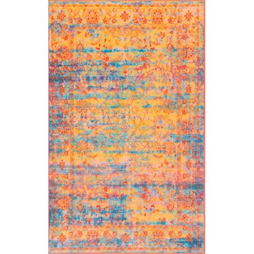  NuLOOM nuLOOM 200MCGZ37A Vintage Stiles Area Rug, 5 x 8, Yellow