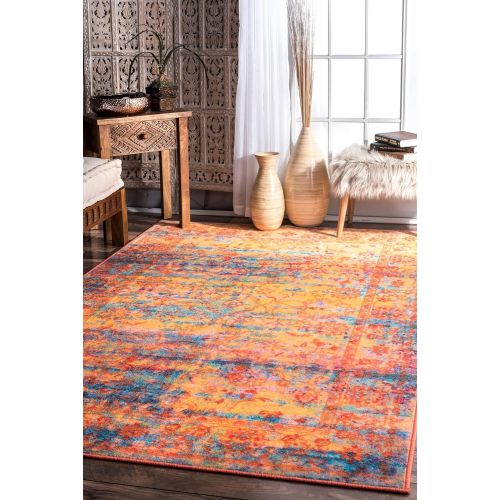  NuLOOM nuLOOM 200MCGZ37A Vintage Stiles Area Rug, 5 x 8, Yellow