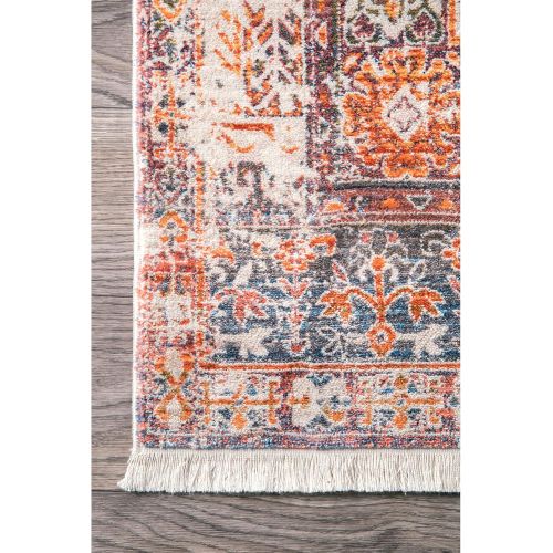  NuLOOM nuLOOM KHTR03A Dasilva Gabbeh Fringe Area Rug, 8 x 10, Olive