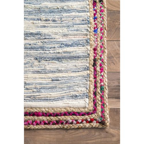  NuLOOM nuLOOM KHTR03A Dasilva Gabbeh Fringe Area Rug, 8 x 10, Olive