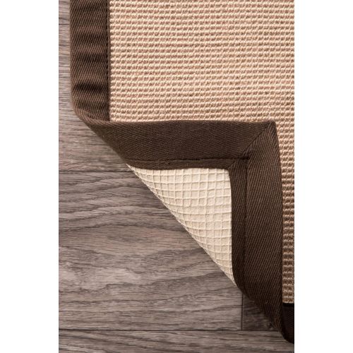  NuLOOM nuLOOM Brown Machine Woven Laurel Jute Area Rug, 8 x 10