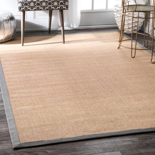  NuLOOM nuLOOM Brown Machine Woven Laurel Jute Area Rug, 8 x 10