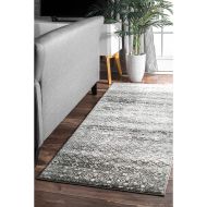 NuLOOM nuLOOM RZBD78A Spotted Lattice Area Rug, 8 x 10, Dark Grey