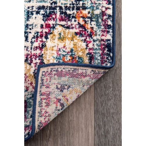  NuLOOM nuLOOM RZBD59C Vintage Floral Kiyoko Rug, 5 x 7 5, Blue