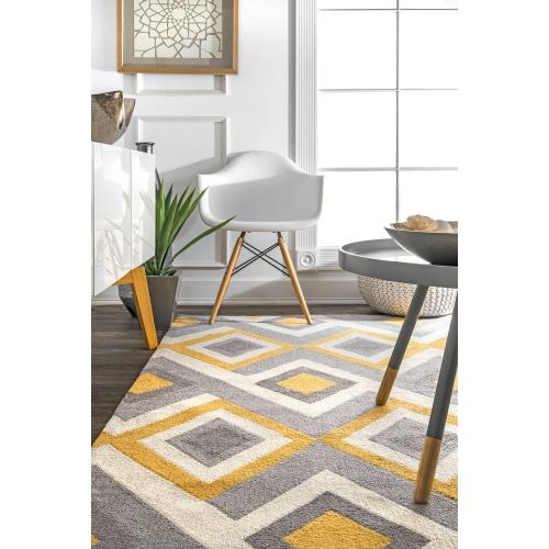  NuLOOM nuLOOM Contemporary Handmade Area Rug, 5-Feet by 8-Feet, Orange