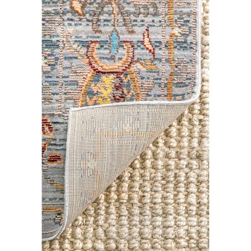  NuLOOM nuLOOM Traditional Vintage Paisley Oriental Runner Area Rugs, 2 6 x 8, Grey