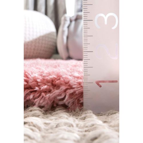  NuLOOM nuLOOM OZAS01A Soft Cloudy Shag Rug, 7 10 x 10, Snow White