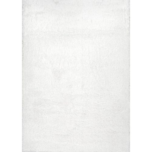  NuLOOM nuLOOM OZAS01A Soft Cloudy Shag Rug, 7 10 x 10, Snow White