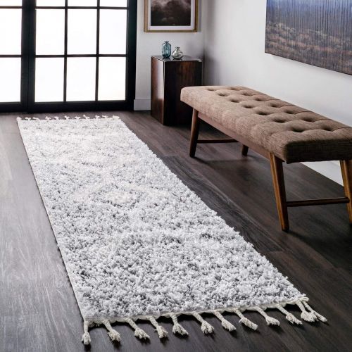  NuLOOM nuLOOM GCDI02A Vasiliki Moroccan Tribal Shag Rug, 9 2 x 12, Off-White