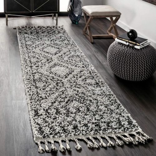  NuLOOM nuLOOM GCDI02A Vasiliki Moroccan Tribal Shag Rug, 9 2 x 12, Off-White