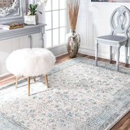 NuLOOM nuLOOM Oriental Dip Dyed Mist Floral Area Rug, 5 3 x 7 9