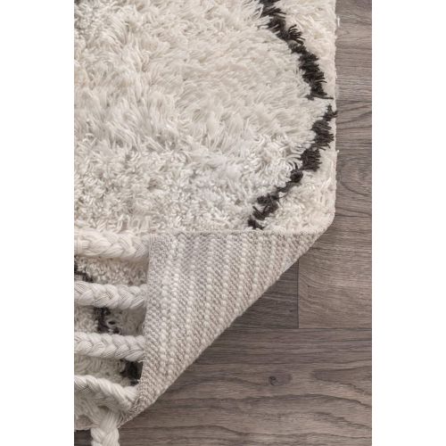  NuLOOM nuLOOM Venice Collection 100-Percent Wool Area Rug, 4 x 6, Moroccan, Natural