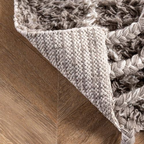  NuLOOM nuLOOM Venice Collection 100-Percent Wool Area Rug, 4 x 6, Moroccan, Natural