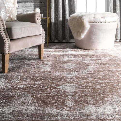  NuLOOM nuLOOM Lindsay Persian Vintage Area Rugs, 8 x 10, Brown