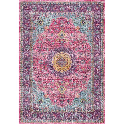  NuLOOM nuLOOM Lindsay Persian Vintage Area Rugs, 8 x 10, Brown