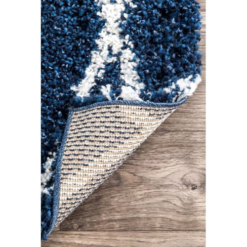  NuLOOM nuLOOM OZSG17A Alvera Easy Shag Rug, 5 3 x 7 6, White